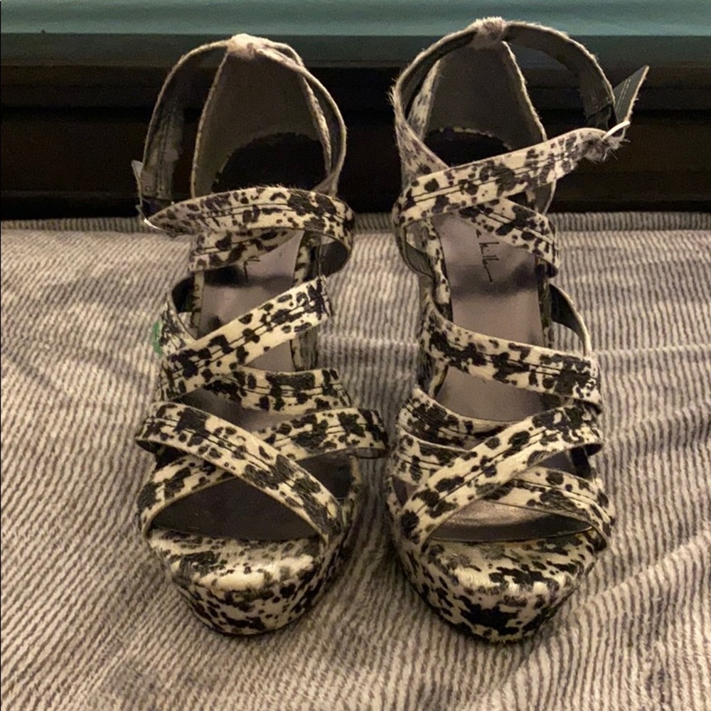 Cow hide wedges